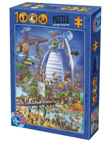Dubai, Puzzle Cartoon D-Toys, 1000 Piese,Uniq61218-12