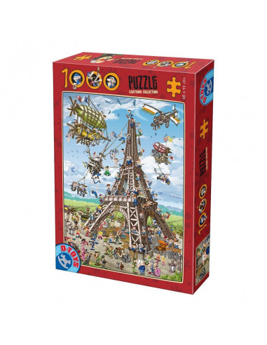 Turnul Eiffel, Puzzle Cartoon D-Toys, 1000 Piese,Uniq61218-11