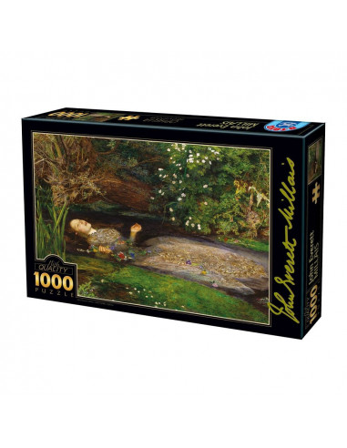 Ofelia, Puzzle D-Toys John Everett Millais, 1000 Piese,Uniq73815