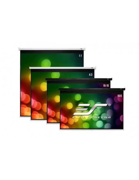 Ecran proiectie manual, perete/tavan, 203,7 x 114,5 cm