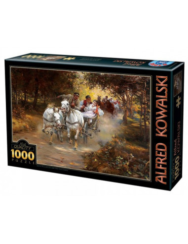 Nunta La Tara, Puzzle D-Toys Alfred Von Wierusz Kowalski, 1000