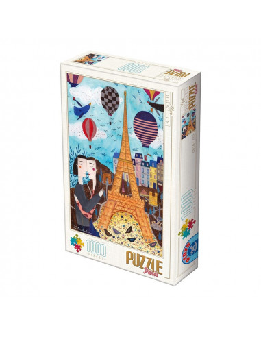 Paris, Puzzle D-Toys Orase Kurti Andrea, 1000 Piese,Uniq73730-1