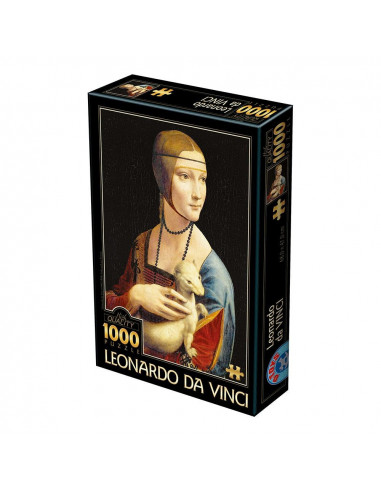 Dama Cu Hermina, Puzzle D-Toys Leonardo Da Vinci, 1000