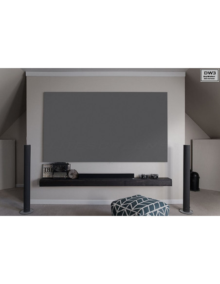 Ecran de proiectie cu rama fixa de perete 243 x 137, Full Grey