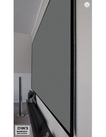 Ecran de proiectie cu rama fixa de perete 243 x 137, Full Grey