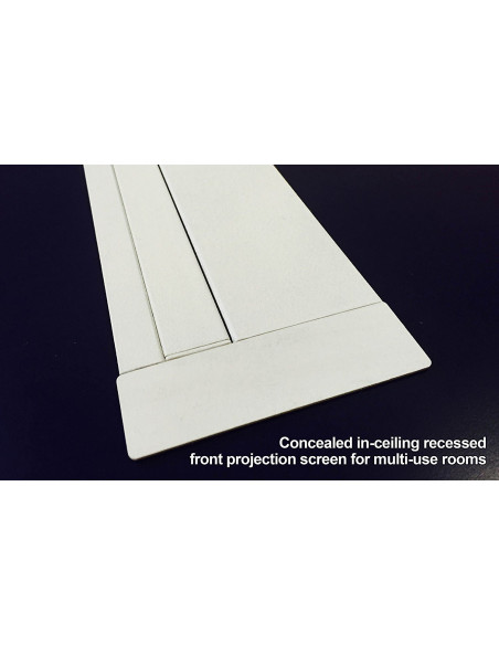 Ecran de proiectie electric, 265.7 x 149,4 cm, incastrabil in