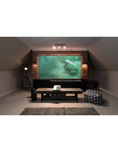 Ecran proiectie cu rama fixa, de perete, 221,8 x 124,9 cm