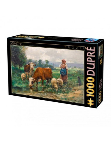 The Shepherdess With Her Flock, Puzzle D-Toys Julien Dupre