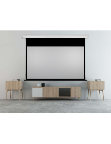 Ecran proiectie electric, perete/tavan, 244 x 137 cm