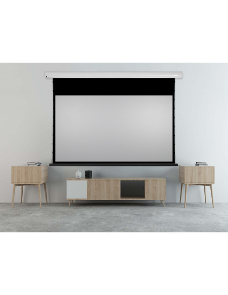 Ecran proiectie electric, perete/tavan, 244 x 137 cm