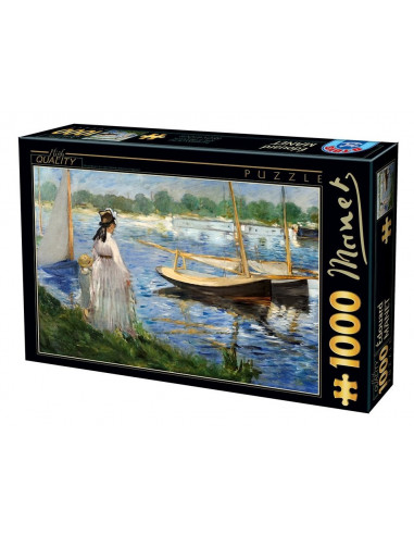 The Banks Of The Seine At Argenteuil, Puzzle D-Toys Manet, 1000