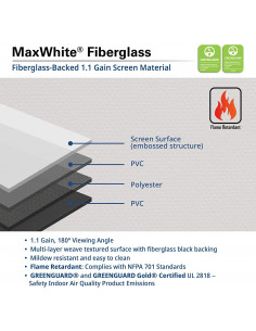 Ecran proiectie electric, perete/tavan, 234.7 x 132 cm 2