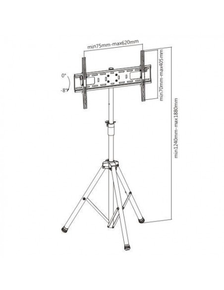 Stand TV podea Blackmount FS08-46T, diagonale 37"-55",max.35 Stand TV podea Blackmount FS08-46T, diagonale 37"-55",max.35