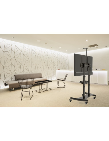Stand TV mobil cu doua polite(max.5kg/polita) Blackmount