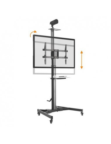 Stand TV mobil, telescopic cu doua polite(max.5kg/polita)