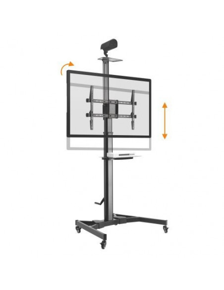 Stand TV mobil, telescopic cu doua polite(max.5kg/polita)