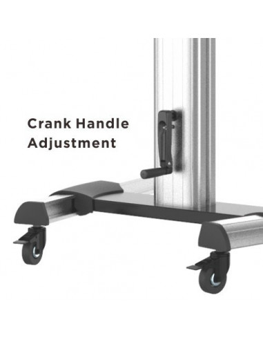Stand TV Blackmount L600, inaltime reglabila, aluminiu