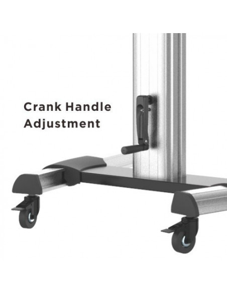 Stand TV Blackmount L600, inaltime reglabila, aluminiu