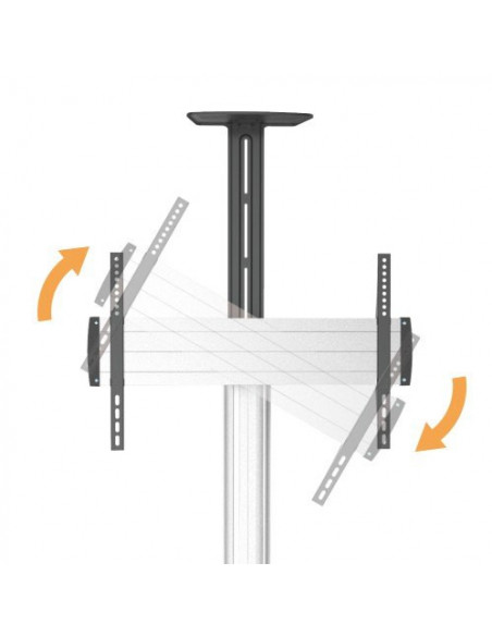 Stand TV Blackmount L600, inaltime reglabila, aluminiu