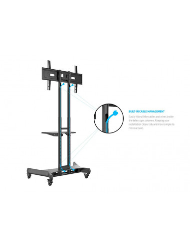 Stand TV mobil pe roti Multibrackets MB-2319, inaltime