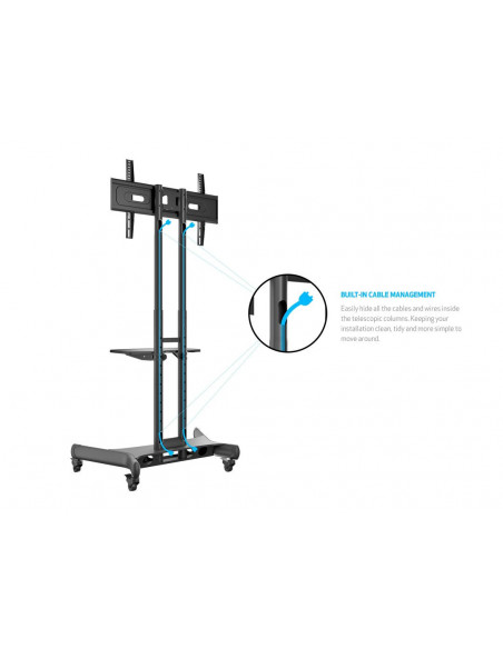 Stand TV mobil pe roti Multibrackets MB-2319, inaltime
