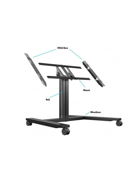 Stand tv mobil, Multibrackets MB-6812, diagonala 32"-55", max.