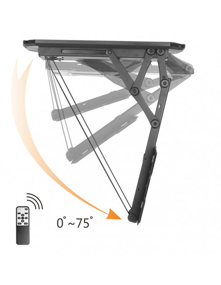 Suport TV de tavan motorizat cu telecomanda Blackmount