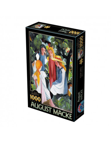 Patru Fete, Puzzle D-Toys August Macke, 1000 Piese,Uniq72863-1