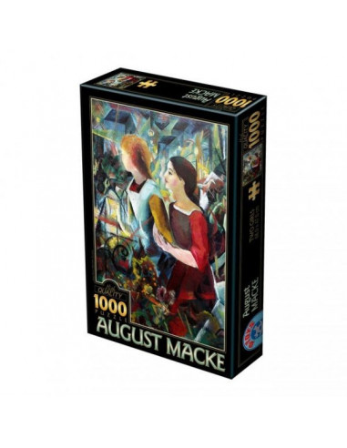 Doua Fete, Puzzle D-Toys August Macke, 1000 Piese,Uniq72863-2