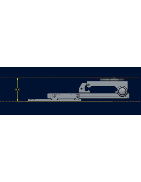 Suport TV tavan Multibrackets MB-0346, Flip 90 grade, diagonala