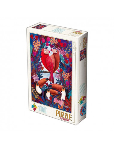 Pasari Tropicale, Puzzle D-Toys Tropical Kurti Andrea, 1000