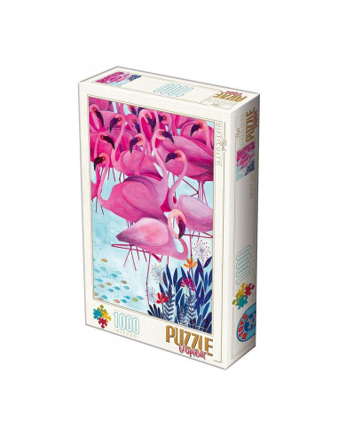 Flamingo, Puzzle D-Toys Tropical Kurti Andrea, 1000