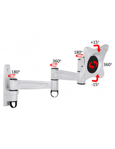 Suport TV perete brat lung flexibil 360°, Multibrackets