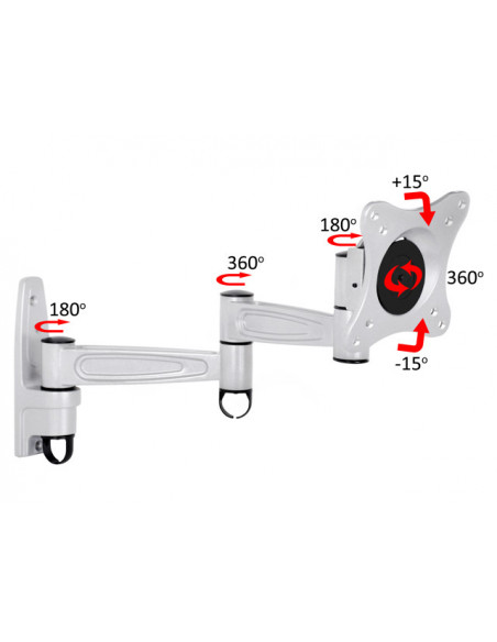 Suport TV perete brat lung flexibil 360°, Multibrackets