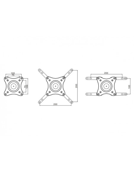 Suport TV perete brat lung flexibil 360°, Multibrackets