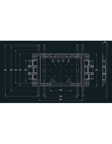 Suport TV reglabil Super Slim Multibrackets MB-9697, diagonala
