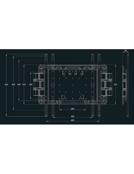 Suport TV reglabil Super Slim Multibrackets MB-9697, diagonala