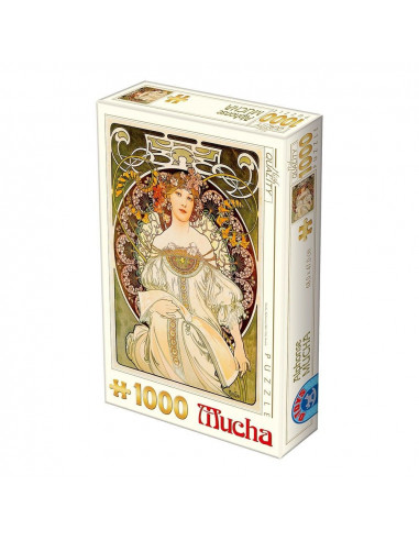 Reverie, Puzzle D-Toys Alphonse Mucha, 1000 Piese,Uniq66930-1