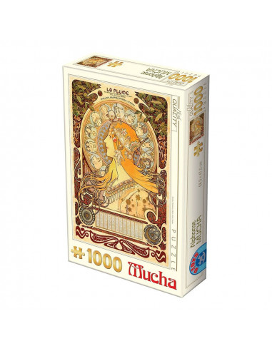 Zodiac, Puzzle D-Toys Alphonse Mucha, 1000 Piese,Uniq66930-2