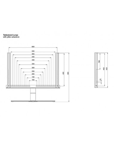 Suport TV de masa Multibrackets MB-1114,VESA 400x400, diagonala