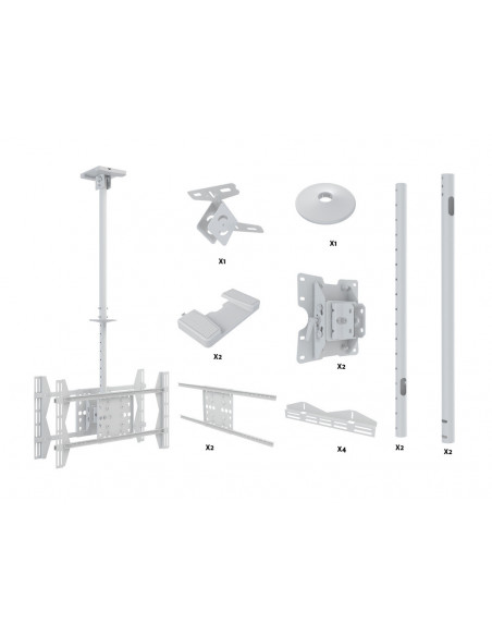 Suport TV de tavan B2B Multibrackets 2524, 55"-70"
