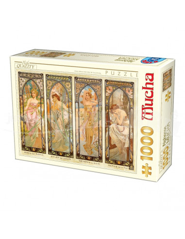 The Time Of The Day, Puzzle D-Toys Alphonse Mucha, 1000