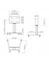 Stand TV motorizat Vogels TE6064, lift 60cm, display max 100''