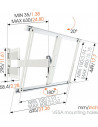 Suport TV perete, reglabil, Vogel's THIN 545, 40''-65''(101cm -