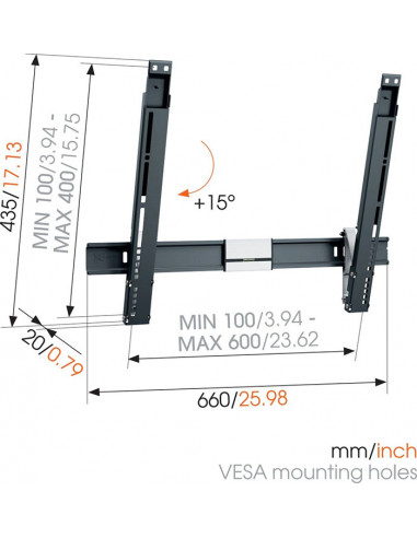 Suport TV de perete Vogel's THIN515, 40"-60",THIN 515