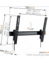 Suport TV perete, reglabil, Vogel's W50810, 40''-65''