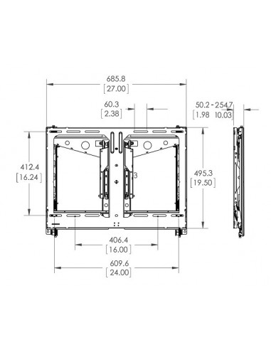 Suport video-wall Vogel's PFW6880, cu modul pop-out, pentru