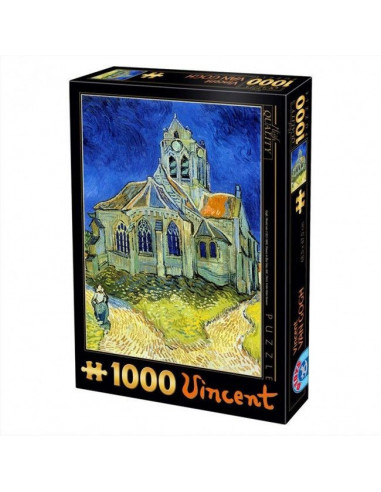 The Church At Auvers, Puzzle D-Toys Vincent Van Gogh, 1000
