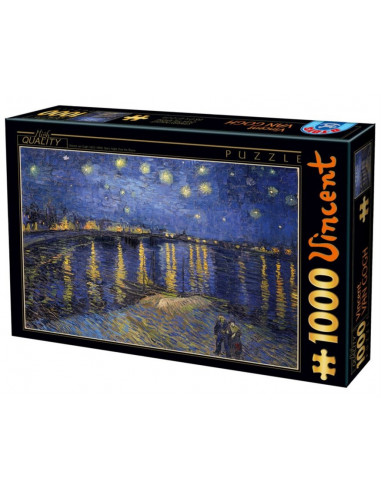 Starry Night Over The Rhone, Puzzle D-Toys Vincent Van Gogh
