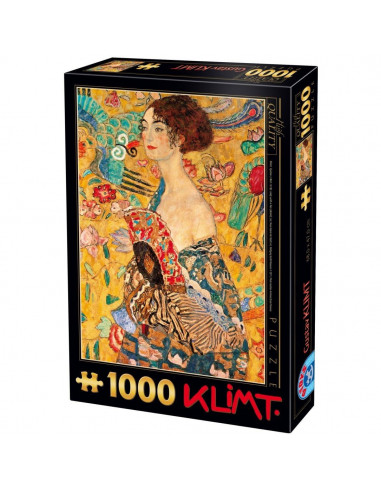 Lady With A Fan, Puzzle D-Toys Gustav Klimt, 1000